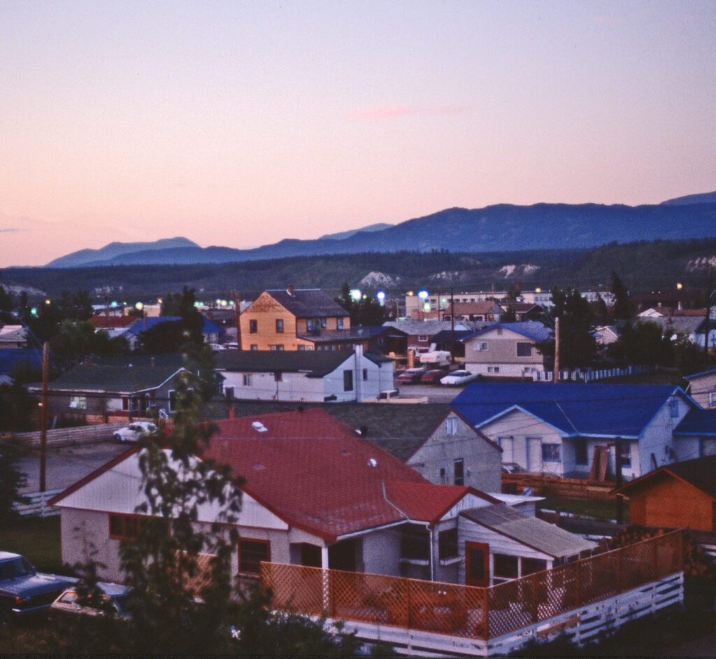 Whitehorse at sunset.