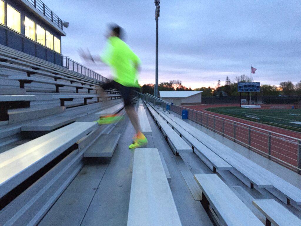 running stairs